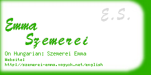 emma szemerei business card